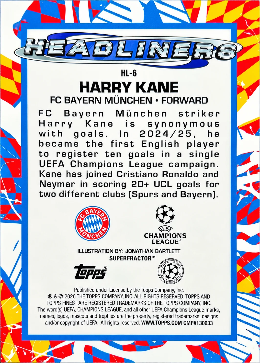 Harry Kane 2026 Topps Finest UCC