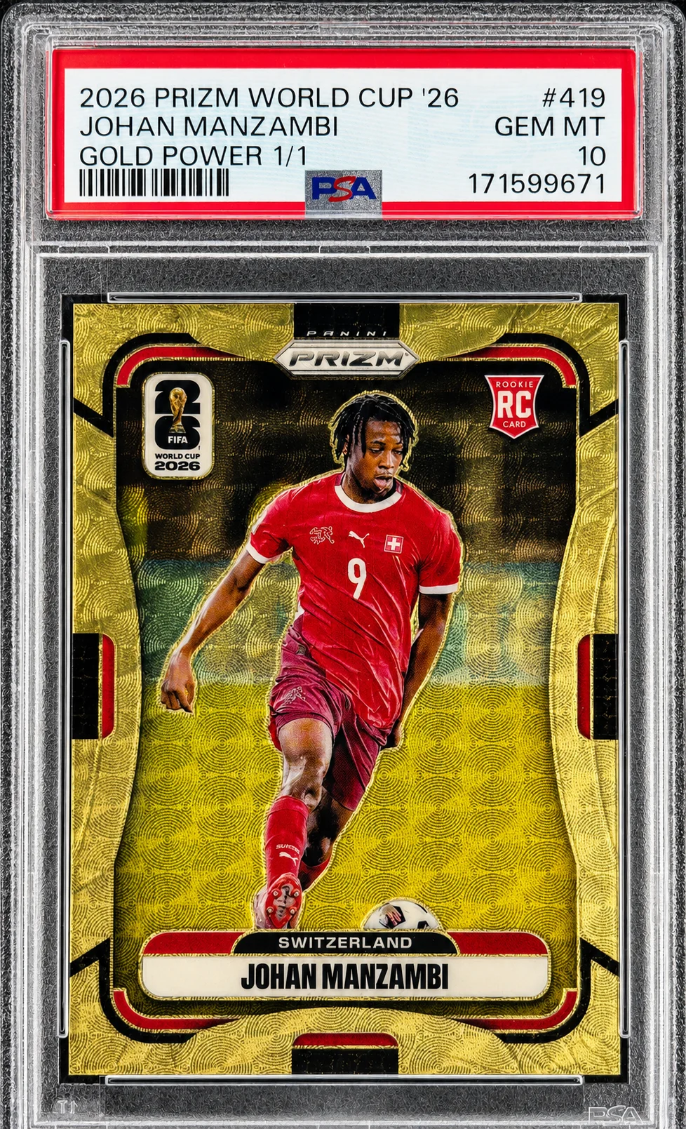 Johan Manzambi 2026 Prizm FIFA World Cup 2026