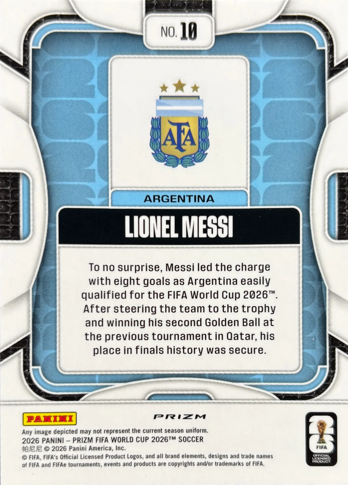 Lionel Messi 2026 Prizm FIFA World Cup 2026