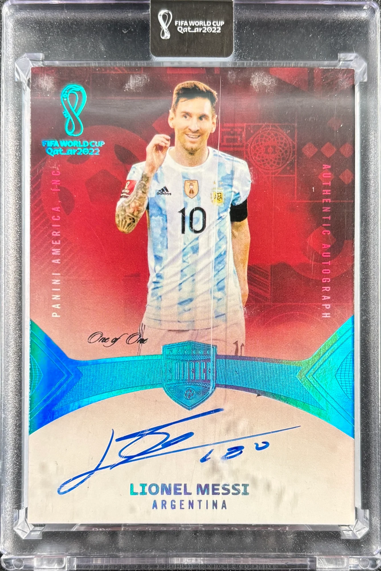 Lionel Messi 2022 Panini Eminence FIFA World Cup Qatar 2022