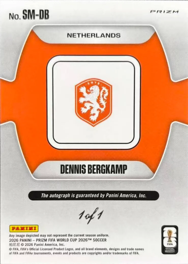 Dennis Bergkamp 2026 Prizm FIFA World Cup 2026 Soccer