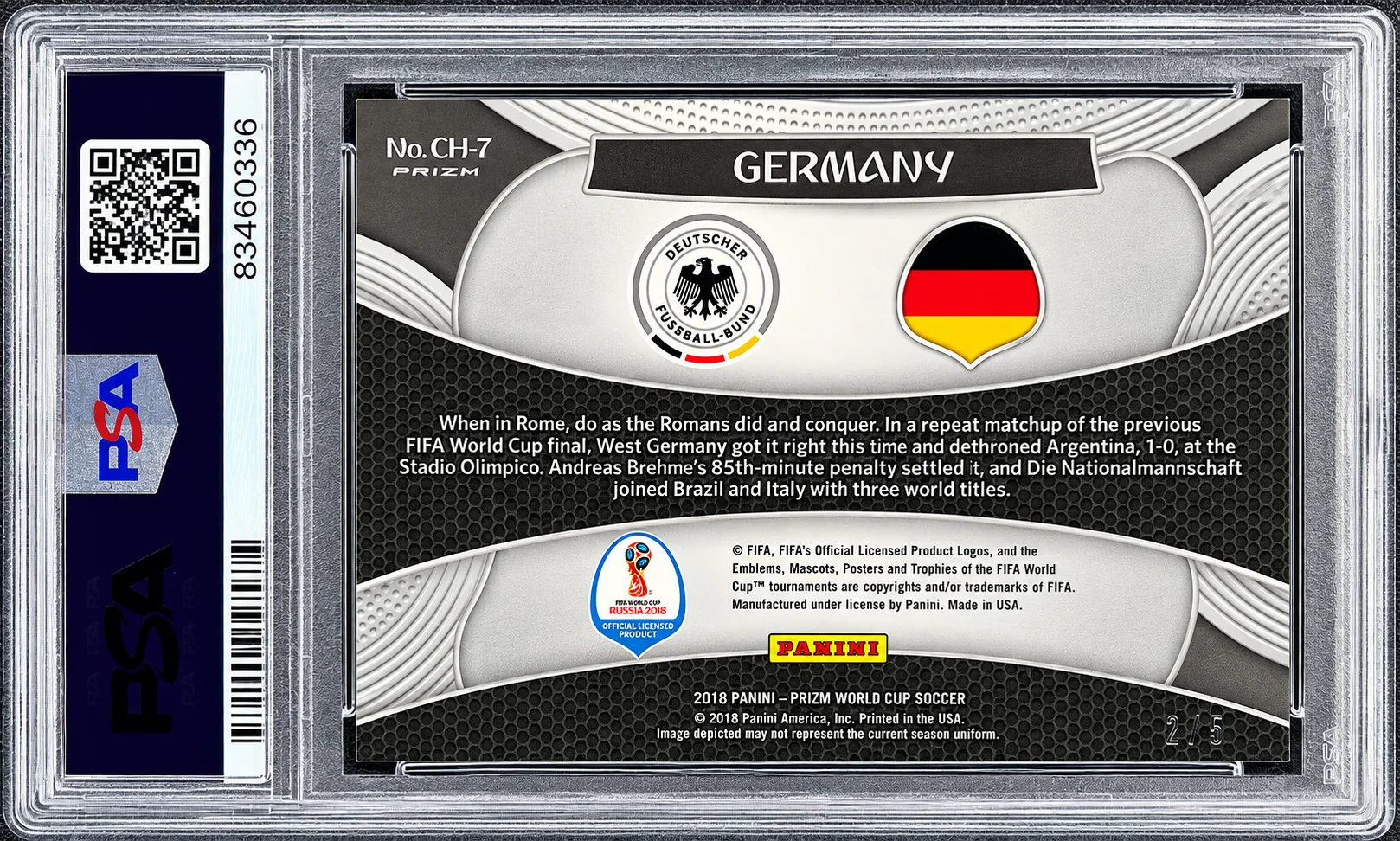 Germany 2018 Prizm World Cup Soccer