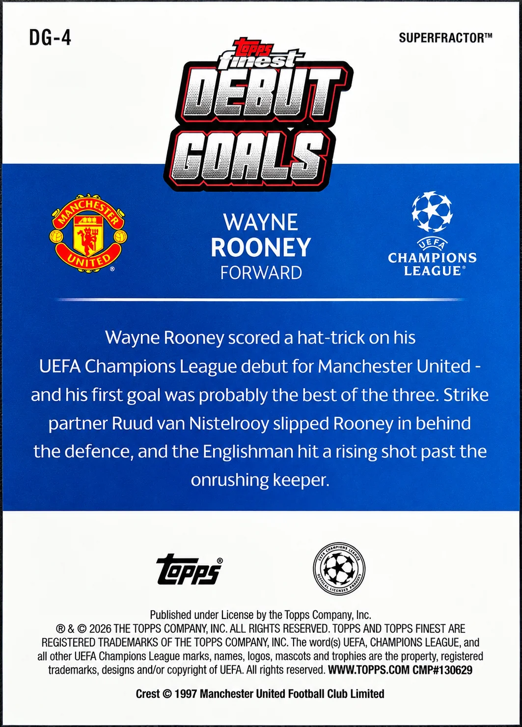 Wayne Rooney 2026 Finest UEFA Club Competitions