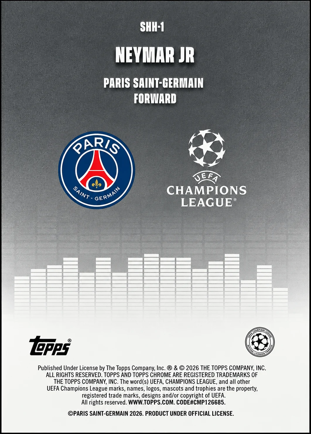 Neymar Jr 2026 Topps Chrome UEFA Club Competitions
