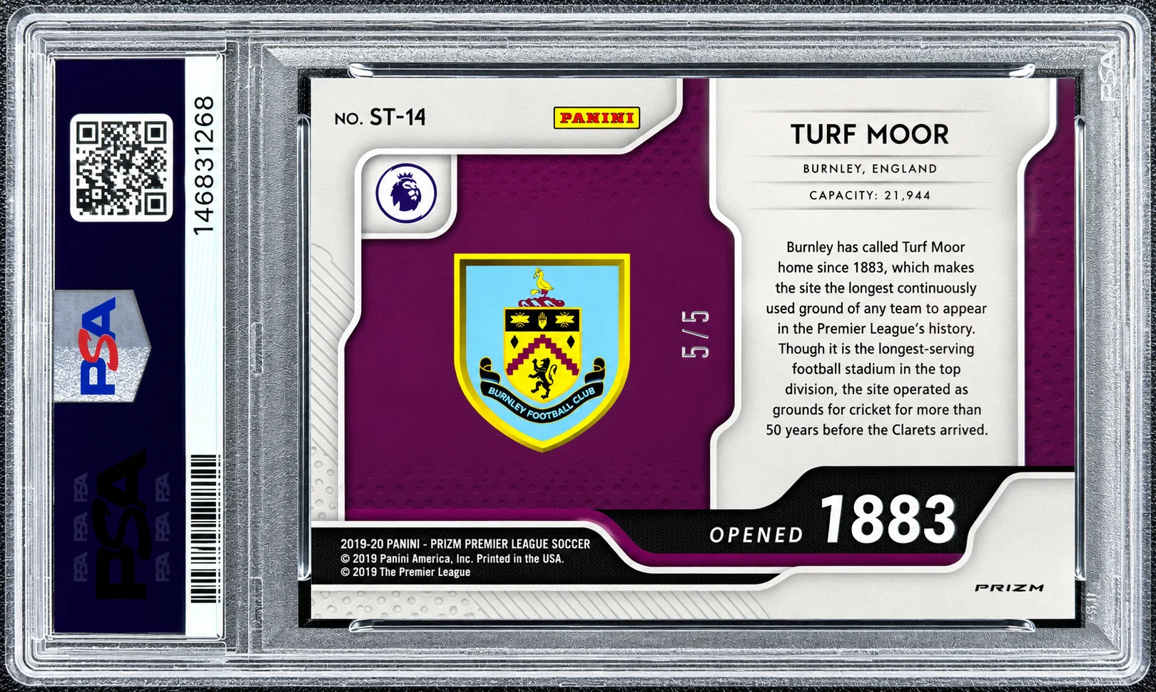 Turf Moor 2019 Prizm Premier League Soccer