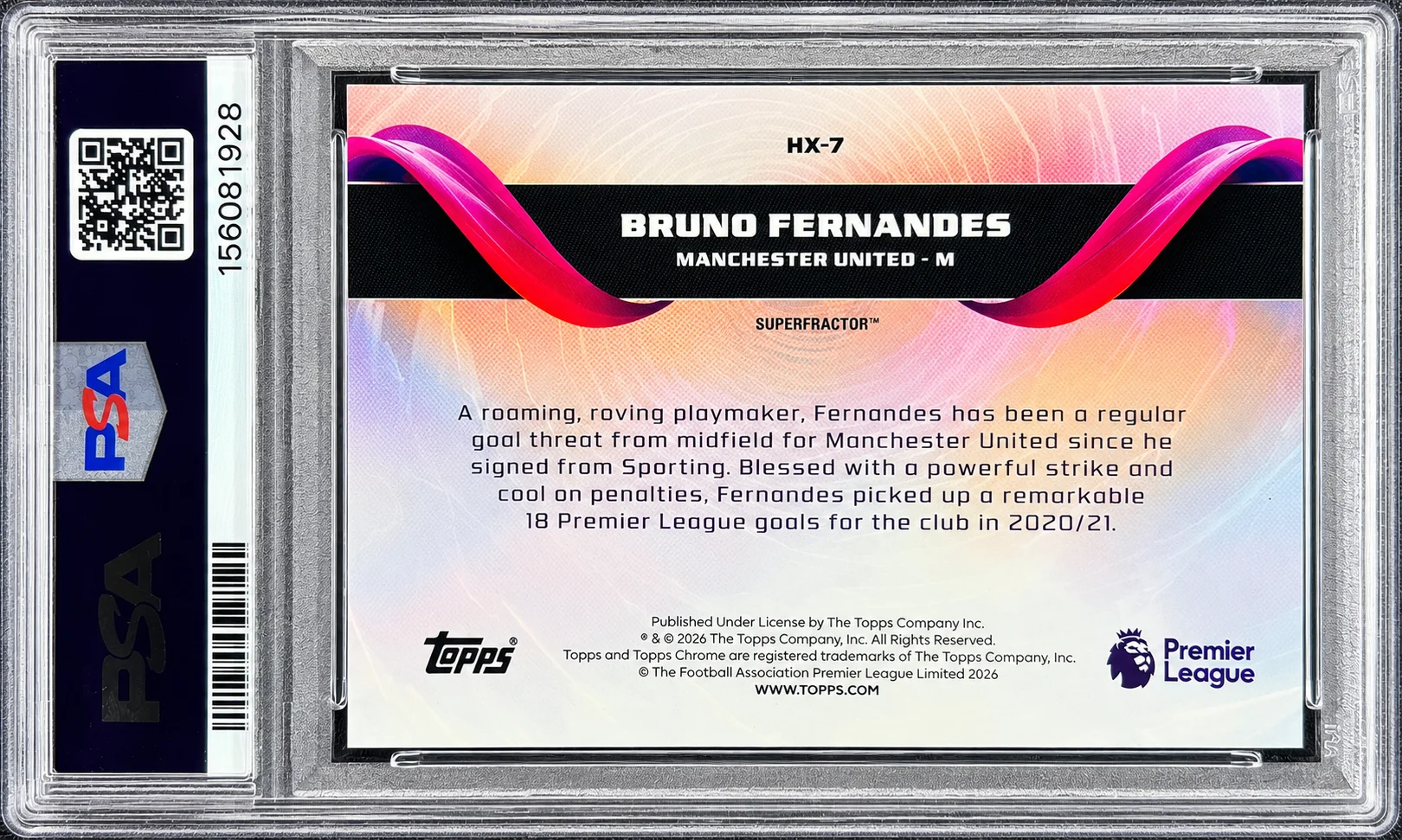 Bruno Fernandes 2026 Topps Chrome Premier League