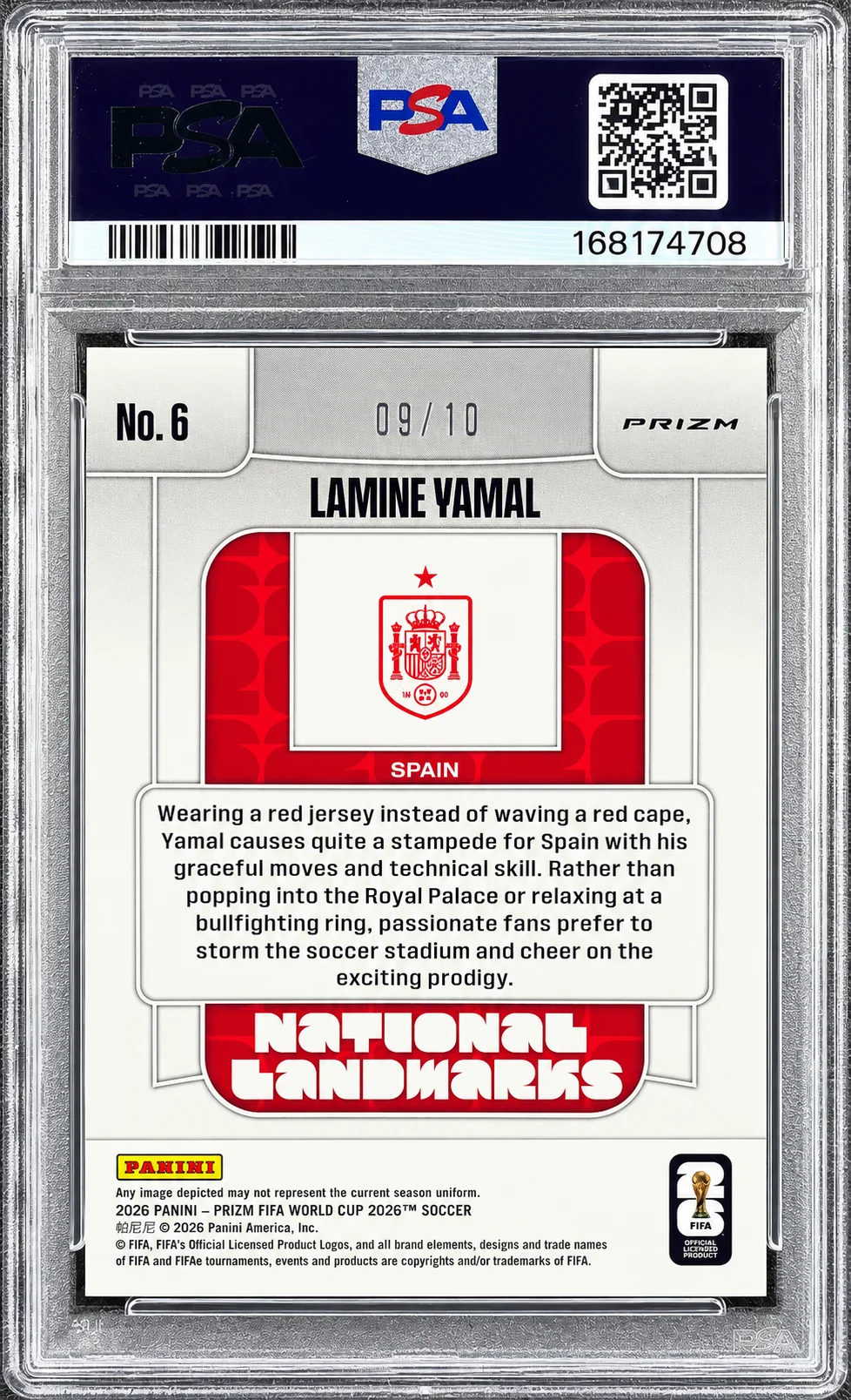 Lamine Yamal 2026 Prizm FIFA World Cup 2026