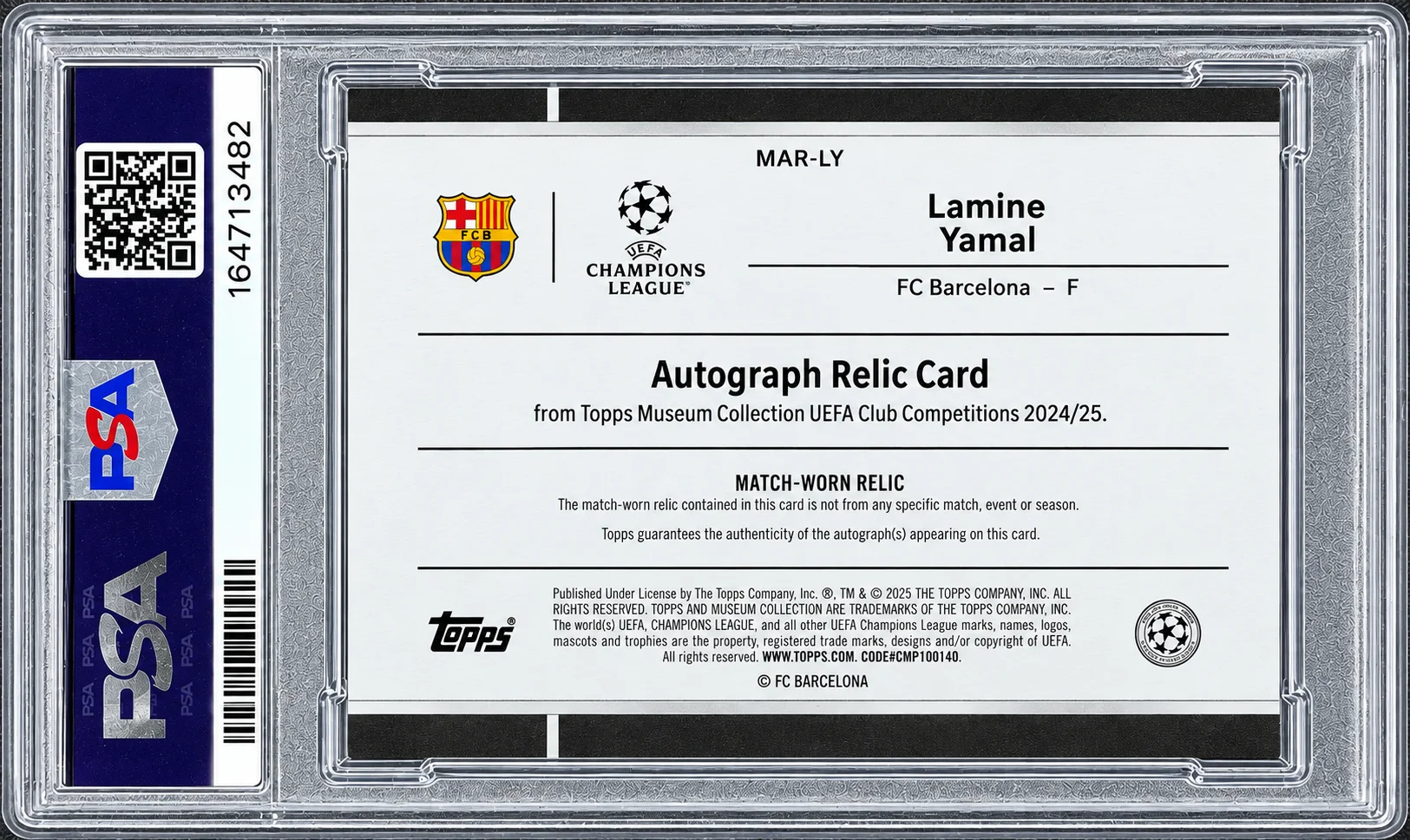 Lamine Yamal 2025 Museum Collection UEFA Club Competitions