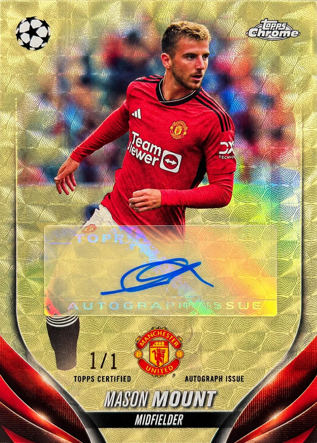 Mason Mount 2024 Topps Chrome UEFA Club Competitions